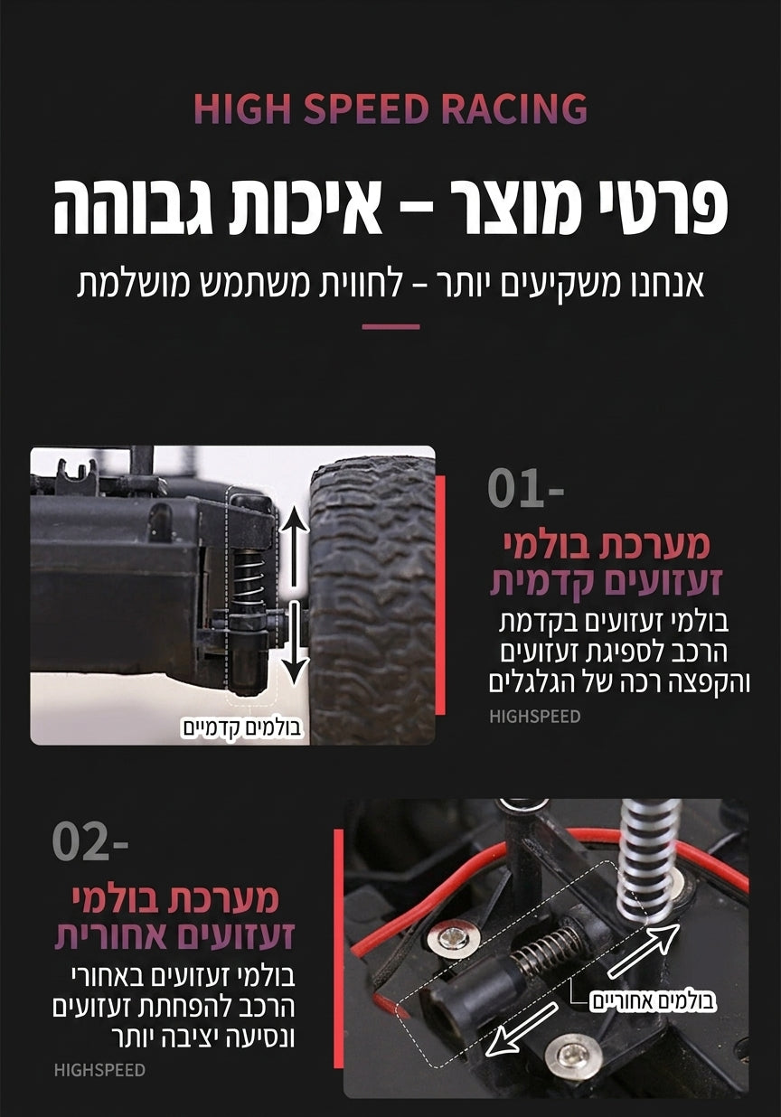 Cybertruck RC – פרטי מוצר איכות גבוהה