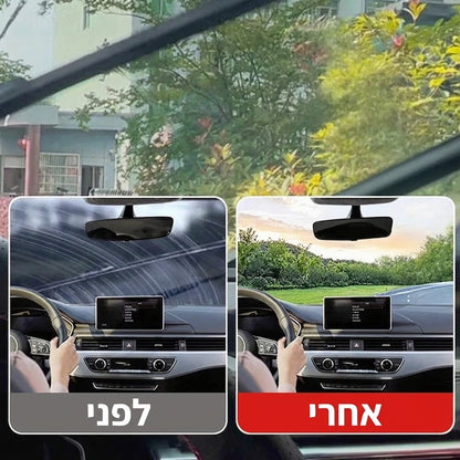 ClearView Pro – מסיר שומני השמשה: ראות חדה וברורה בגשם, בלילה ומול שמש