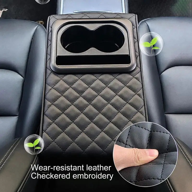 Armrest with 2 cup holders