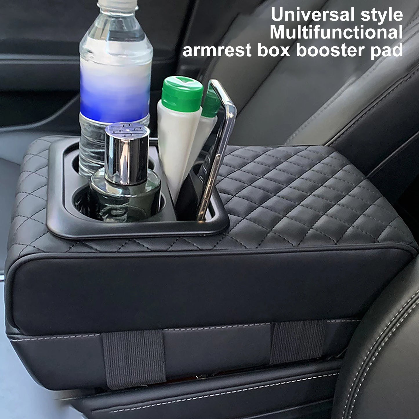 Armrest with 2 cup holders