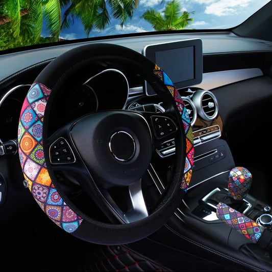 Car steering wheel cover Set of 3 Pieces