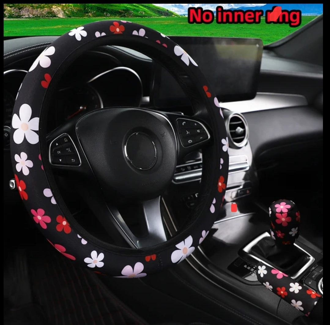 Car steering wheel cover Set of 3 Pieces