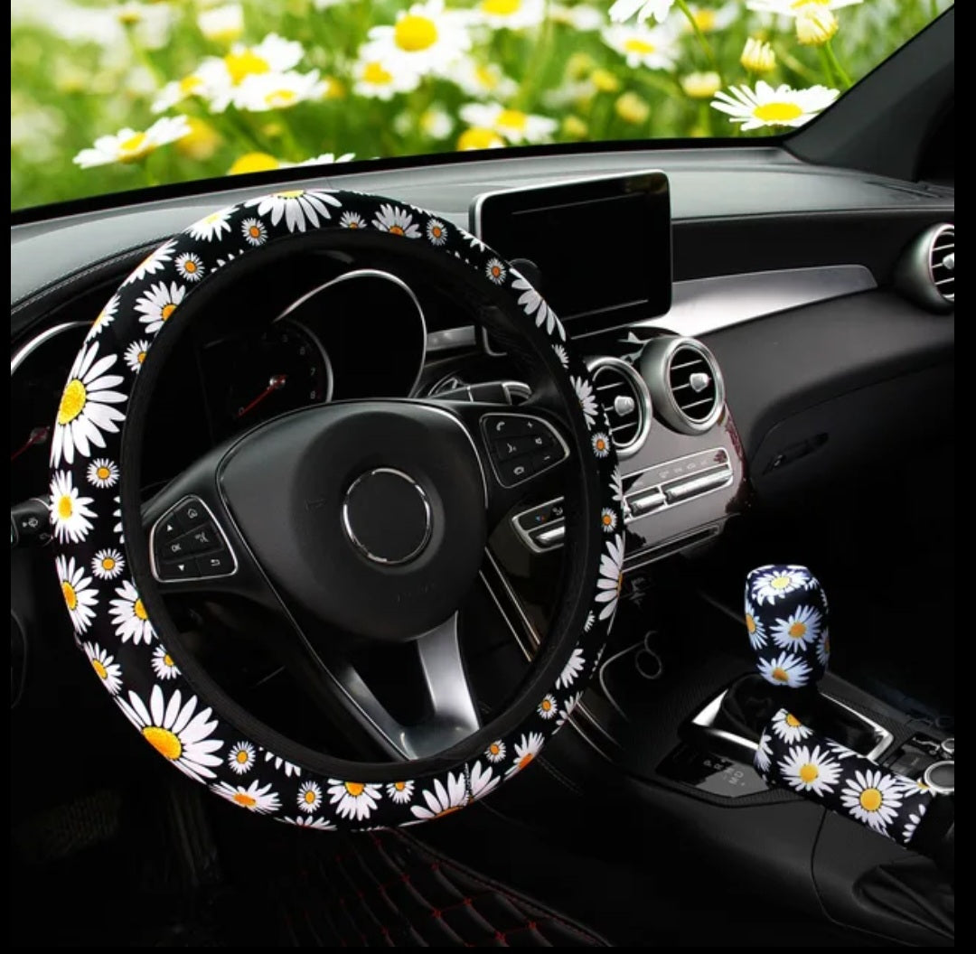 Car steering wheel cover Set of 3 Pieces