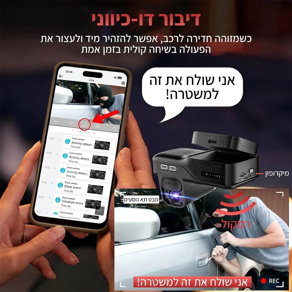 דיבור דו-כיווני דרך המצלמה
