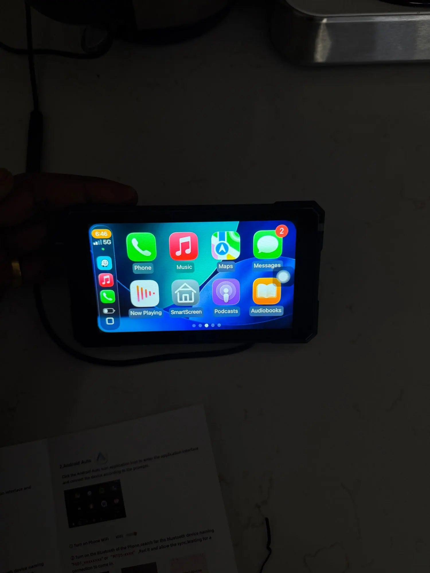 CarPlay אלחוטי על האופנוע